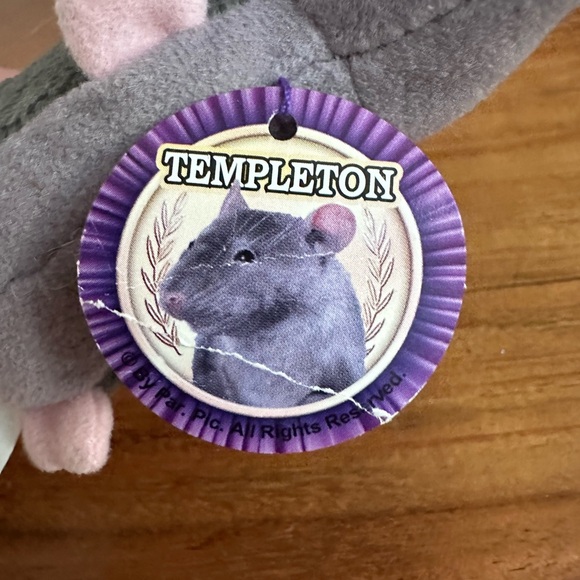 Charlotte's Web Templeton the Mouse Plush Promo/Wedy's - Picture 2 of 9